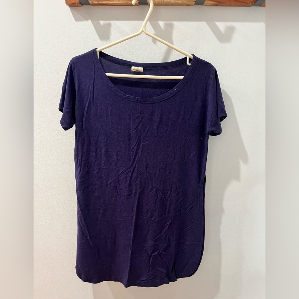 Classic Navy Blue Women's Top